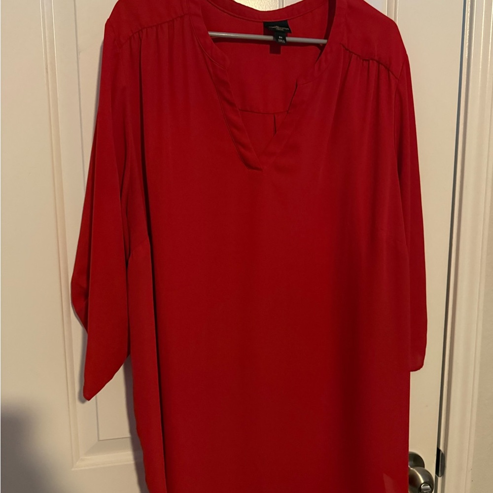 Elegant Red Women's Top